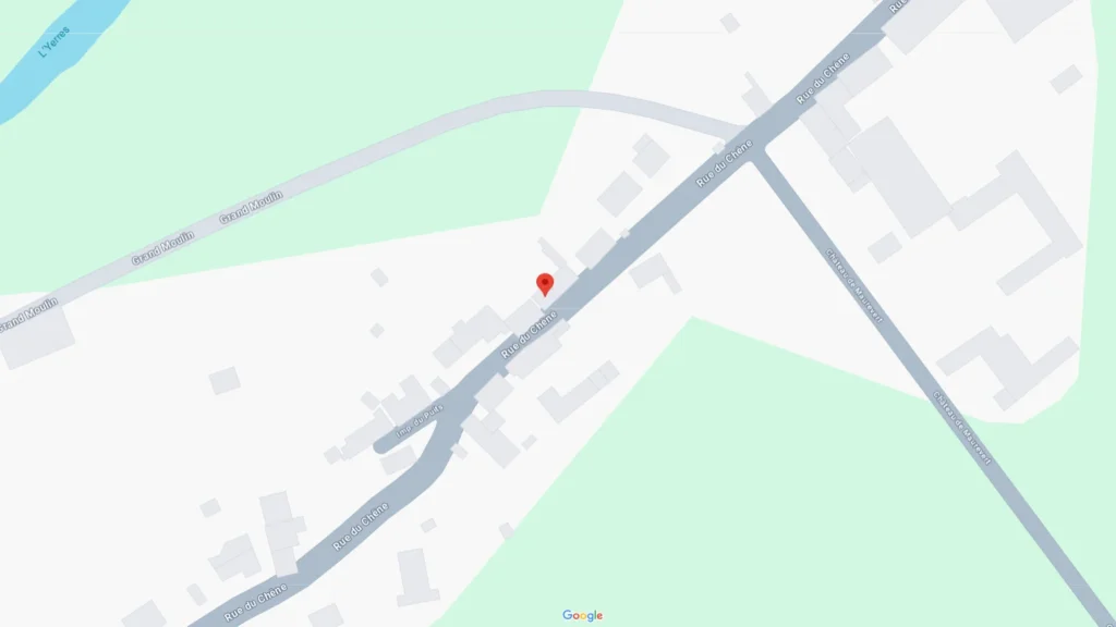 Carte Google Maps avec un repère rouge pour indiquer mon adresse en Seine et Marne